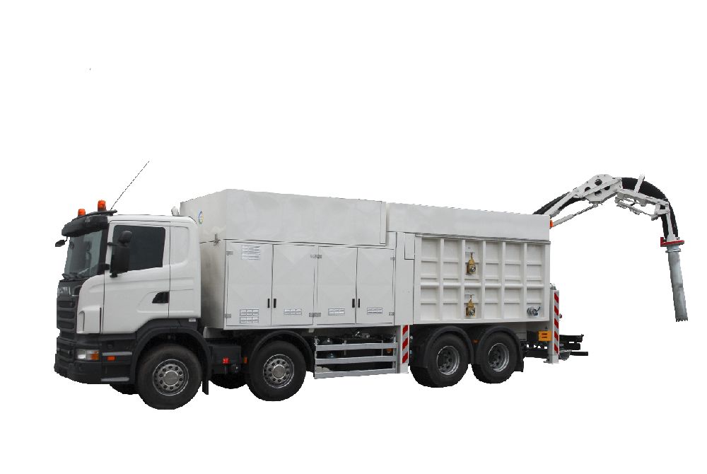 Dinomegavac - Camions aspirateurs MTS - 4,5 m³/min - Volume de benne 8-9 m³_0