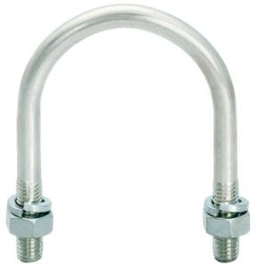 Étrier inox AISI 304 avec boulonnerie - Réf : RFAB12 - Disponible en plusieurs dimensions_0