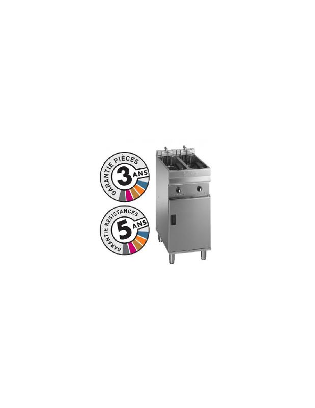 Friteuse électrique professionnelle - 2x7-8 Litres - 38 à 46 kg/heure - 400V - Valentine EVO2200_0