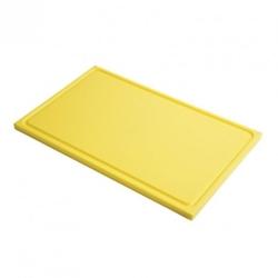 GASTRO M Planche à découper haute densité jaune 530 x 325 mm Polyéthylène - 645760530918_0