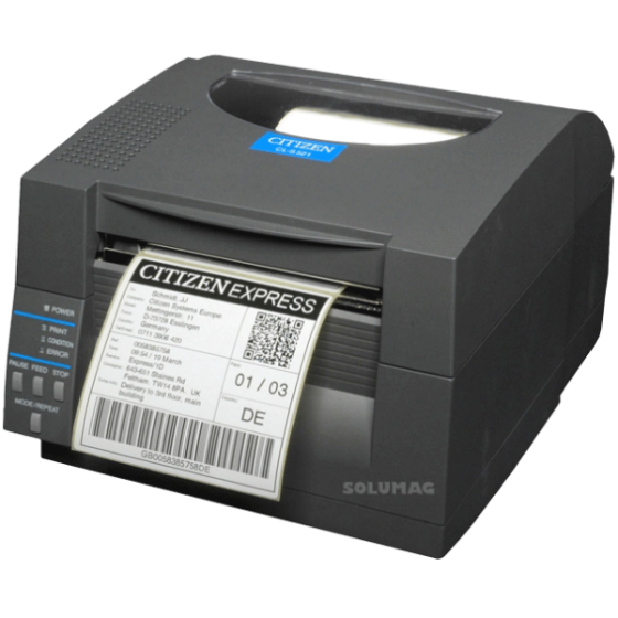Imprimante d'étiquettes thermique industrielle CL-S52 de Citizen - Largeur d'impression 104 mm max - 203 dpi - Interface USB et RS-232_0