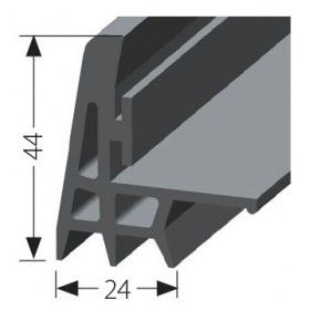Joint JCR6023N - Coloris noir - Vendu au mètre - Pièce détachée pour chambre froide_0