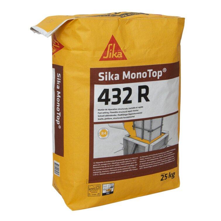 Mortier hydraulique SikaMonoTop-432R 25KG - Réparation structurelle, coulage fluide et haute résistance_0