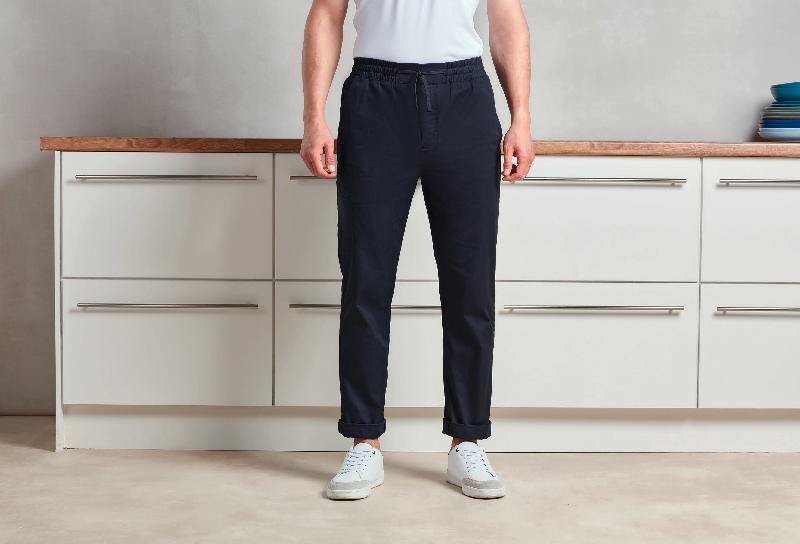 Pantalon cargo recyclé Chef - Premier PR557 - Taille élastique et braguette à fausse couture_0