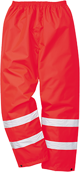 Pantalon hi-vis traffic rouge S480 - M - bandes réfléchissantes, ceinture élastiquée et coutures thermosoudées_0