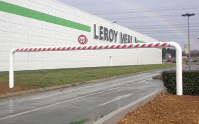 Portique limiteur d'accès en tube acier avec possibilité de remplissage béton- Longueur de 4 à 12 m_0