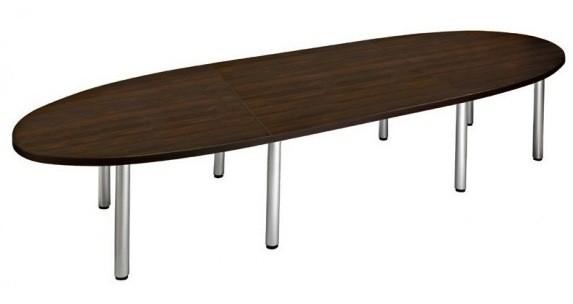 Table de réunion extensible ROBUST - plateau mélaminé 38 mm - pieds métal réglables_0