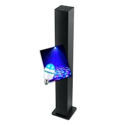 Tour de son HIFI, Muse M-1050 BT Enceinte d'intérieur Bluetooth USB 20W Noir, Ampoule DIAMS LED - 3701123949777_0