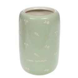 Vase Amour sauge -  Vert Rond Céramique Amadeus 15x15 cm - vert céramique 3520071959894_0