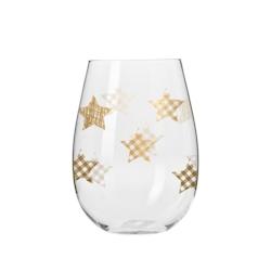 Verres avec décor étoiles de Noël dorées - 50 cl  X 6   Everyverre - V-STARS-OR_0