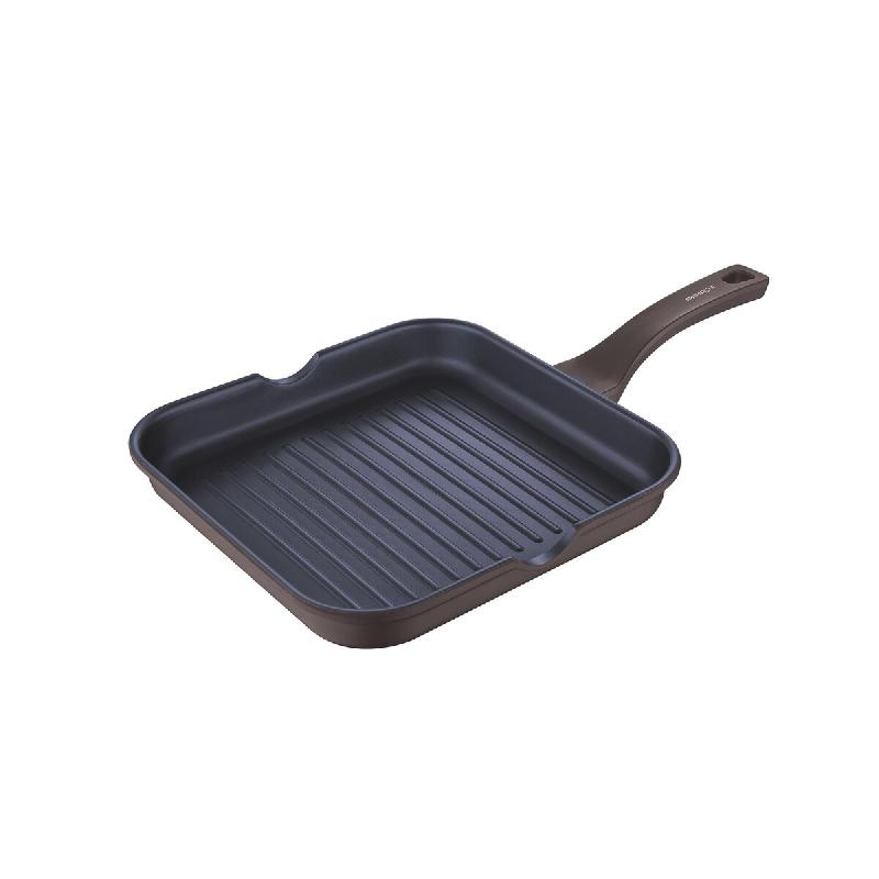 3claveles - Poêle grill 28 × 28 × 4,5 cm en aluminium forgé avec induction totale - Q5070_0