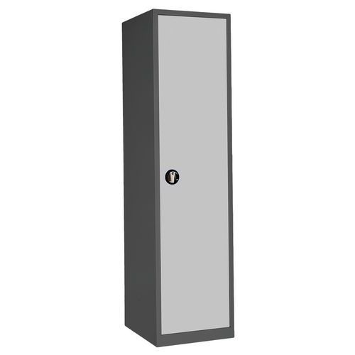 ARMOIRE HAUTE 500 X 725 X HT 1950 ANTHRACITE/ GRIS CLAIR - ANJOU TOLERIE