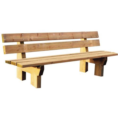 BANC MORVAN EN PIN NATUREL LONGUEUR 195 CM_JX00978J