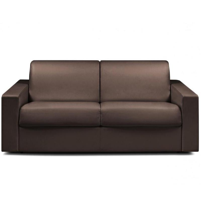 Canapé convertible Night Express 120 cm - Matelas 14 cm Excellence Literie - Marron_0