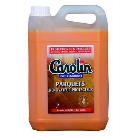 CAROLIN parquet rénovateur protecteur - Emulsion de cire et résine haute performance - Bidon de 5L_0