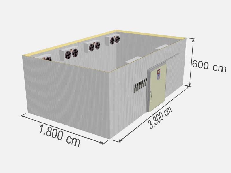 Chambre froide négative industrielle - TD FRZ-3564 - 3564 m3 - Isolation en panneaux sandwich_0