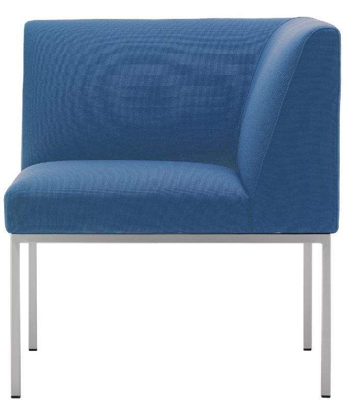CHAUFFEUSE D\'ANGLE ATRIUM TISSU M1 BLEU ROI - MANUTAN COLLECTIVITÉS