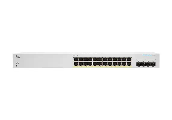 Cisco CBS220-24FP-4X Géré L2 Gigabit Ethernet (10/100/1000) Connexion Ethernet, supportant l'aliment_0