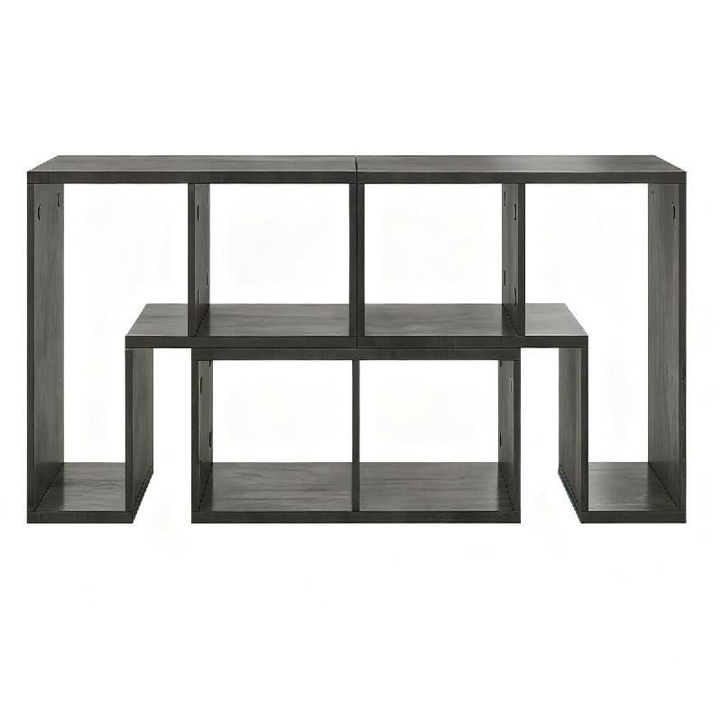 COSTWAY Meuble TV, 3 Pièces Librement Combinables, Support TV en Bois pour TVs jusqu'à 65 Pouces, Étagère d'Angle TV - gris TH32650SD_0