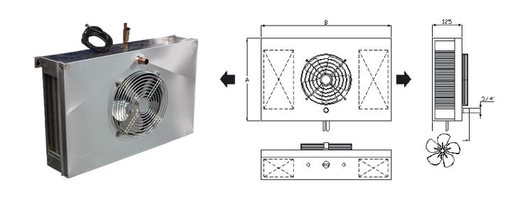 Db - évaporateur plafonnier double flux Sereva - puissance moteur 5 à 16 W, pales 200 à 300 mm_0