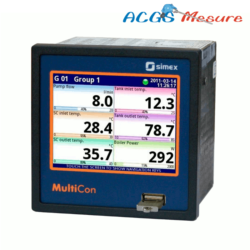 Enregistreur vidéo multivoies CMC99 - Centrale de mesure compacte avec écran tactile 3.5'' et jusqu'à 48 entrées_0
