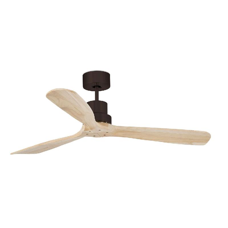 faro barcelona Ventilateur de plafond Lantau L moteur DC acier marron, pales pin, 6 vitesses télécommande, réversible 17,6–28 m², FARO - gris m�_0