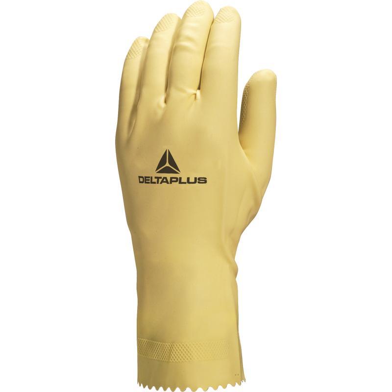 Gant de protection chimique en latex non floqué - VE905 - longueur 30 cm et épaisseur 0,40 mm_0