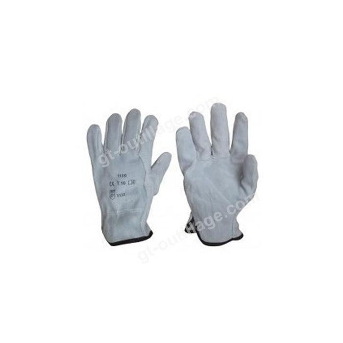 Gants de manutention tout cuir vachette élastique de serrage - 11580305_0