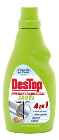 ENTRETIEN CANALISATION DESTOP JAVEL - FLACON DE 750 ML