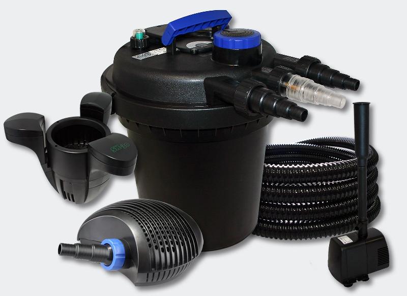 Kit filtration bassin 6000l 11 watts uvc 10 watts pompe tuyau skimmer fontaine 4216229_0