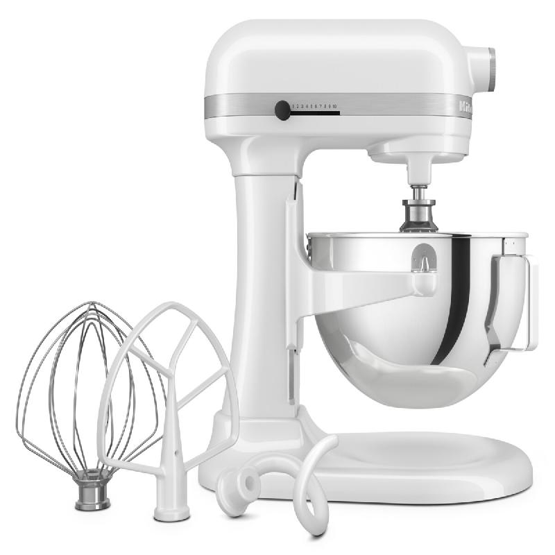 KitchenAid Robot de cuisine 5KSM55SXXEWH, 5.2 L, blanc - blanc inox 50166_0