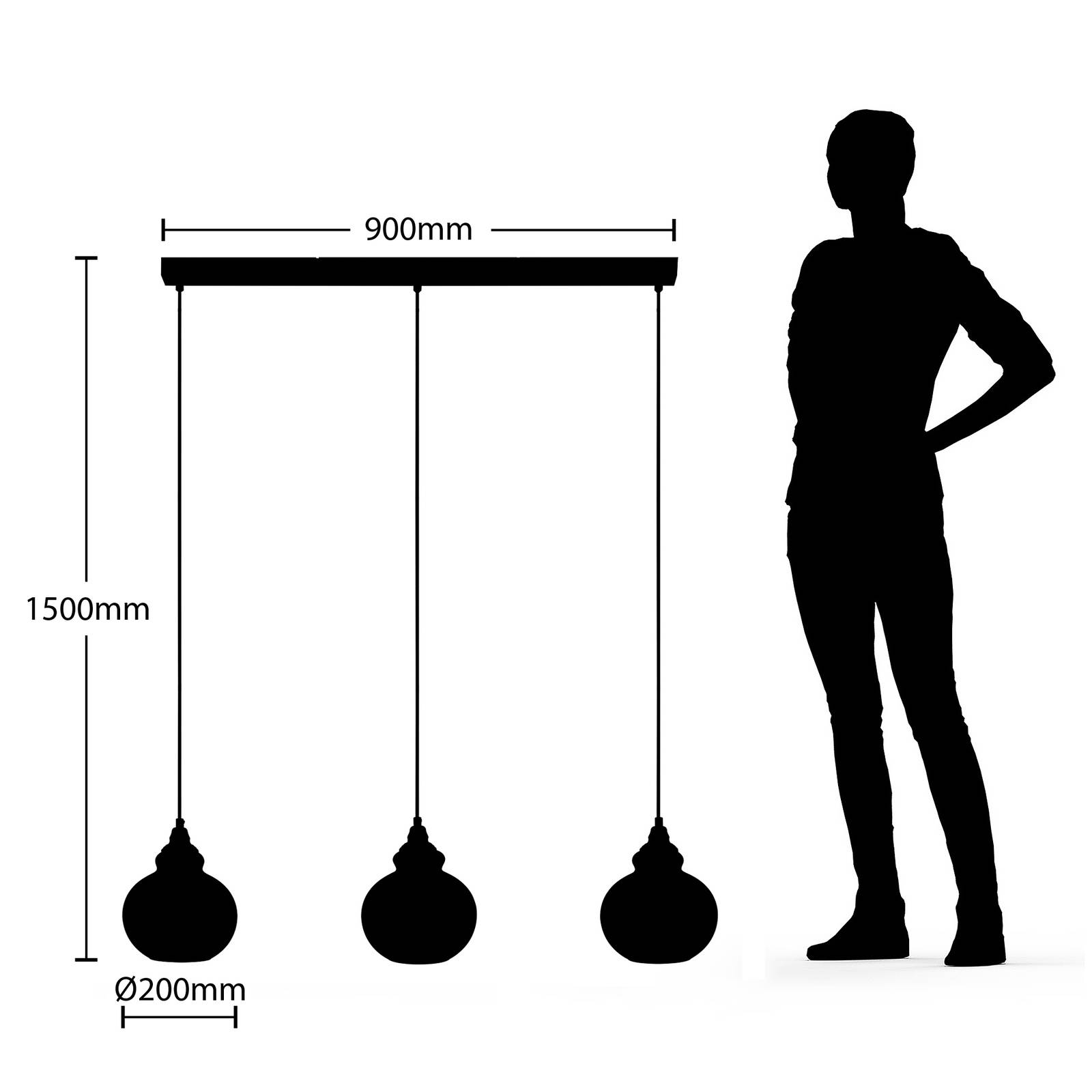 LINDBY TEMARI SUSPENSION, À 3 LAMPES