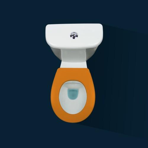 LUNETTE WC CLIPSABLE - 100 % HYGIÉNIQUE - ORANGE PAPADO