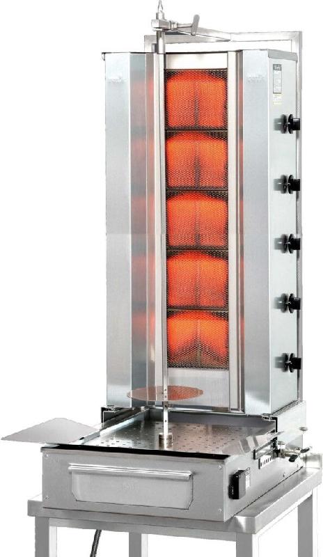 Machine a kebab à gaz Potis Doner Gyros, brûleurs réglables - FS GD5/S - FS GD5/S_0