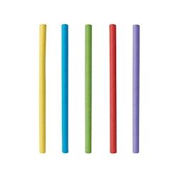 Papstar - 8 lots de 500 pailles pour cocktail en papier - Ø 7 mm - 15 cm - couleurs assorties - multicolore - 4002911808207_0