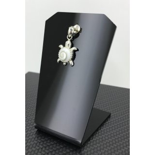 PENDENTIF TORTUE OEIL DE SAINTE LUCIE EN ARGENT 92.5