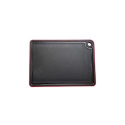 Planche à découper noire bi-matière 35 x 25 cm Stellinox - rouge 7313407225857_0