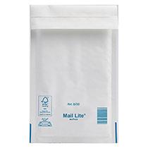 POCHETTE À BULLES D'AIR KRAFT BLANC 120 X 210 MM MAILLITE 92 G - CARTON DE 200