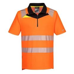 Portwest - Polo manches courtes haute visibilité DX4 Orange / Noir Taille L - L 5036108364886_0