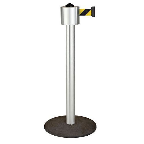 POTEAU ALUMINIUM STORETRAC MONO À SANGLE 12M - JAUNE/NOIR - BELTRAC
