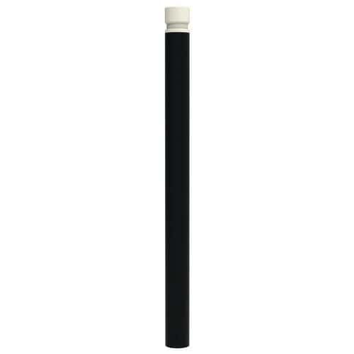 POTELET VITYL PMR TÊTE GORGES MÉTAL 1.20M Ø102MM NOIR 9005 - BUTON DESIGN