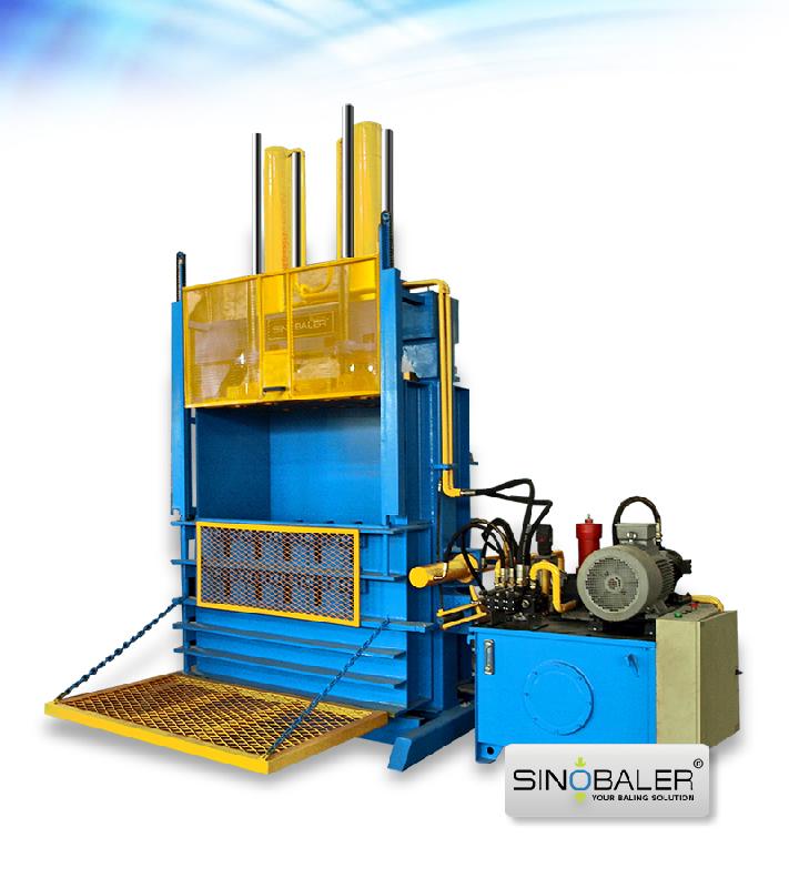 Presse à balles pour caoutchouc - Sinobaler - modèle SVB2-TB-1000 avec compression 12:1 pour pneus recyclés_0