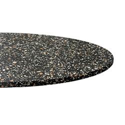 Restootab Plateau Ø80 decor terrazzo black chip - noir Bois manufacturé PL-R80M-BL.CHI_0