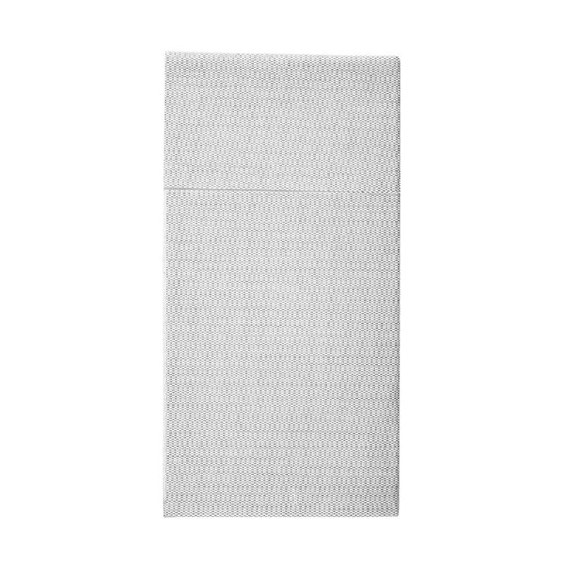 Serviette-étui pour couverts effet tissu gris 40x40cm - par 700_0