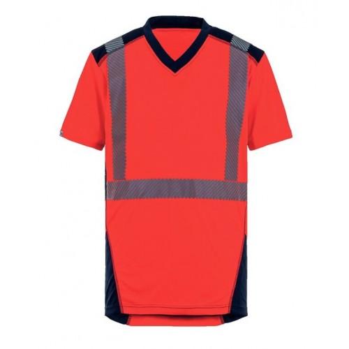 TEE-SHIRT HAUTE VISIBILITÉ - RÉFLÉCHISSANT - ROUGE - XL - BALI T2S