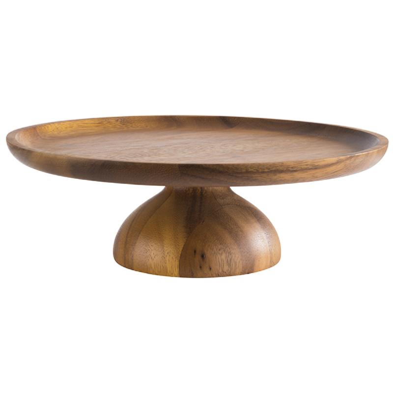 PRÉSENTOIR À PÂTISSERIE ROND ACACIA Ø 300 MM 80 MM APS