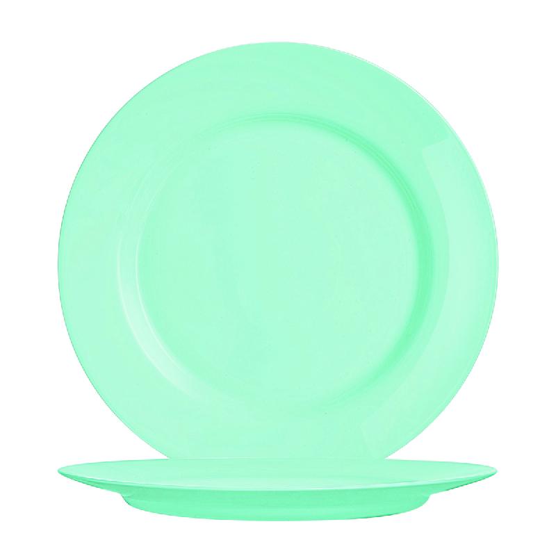 ASSIETTE PLATE ROND BLEU VERRE Ø 15,5 MM NOVA AQUITANIA ARCOROC