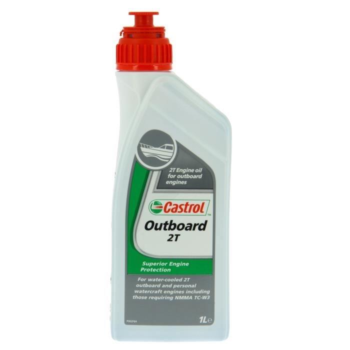CASTROL - Huile minérale pour moteur hors-bord 2T - 1L - Norme NMMA TCW2/TCW3 - Additifs sans cendres_0