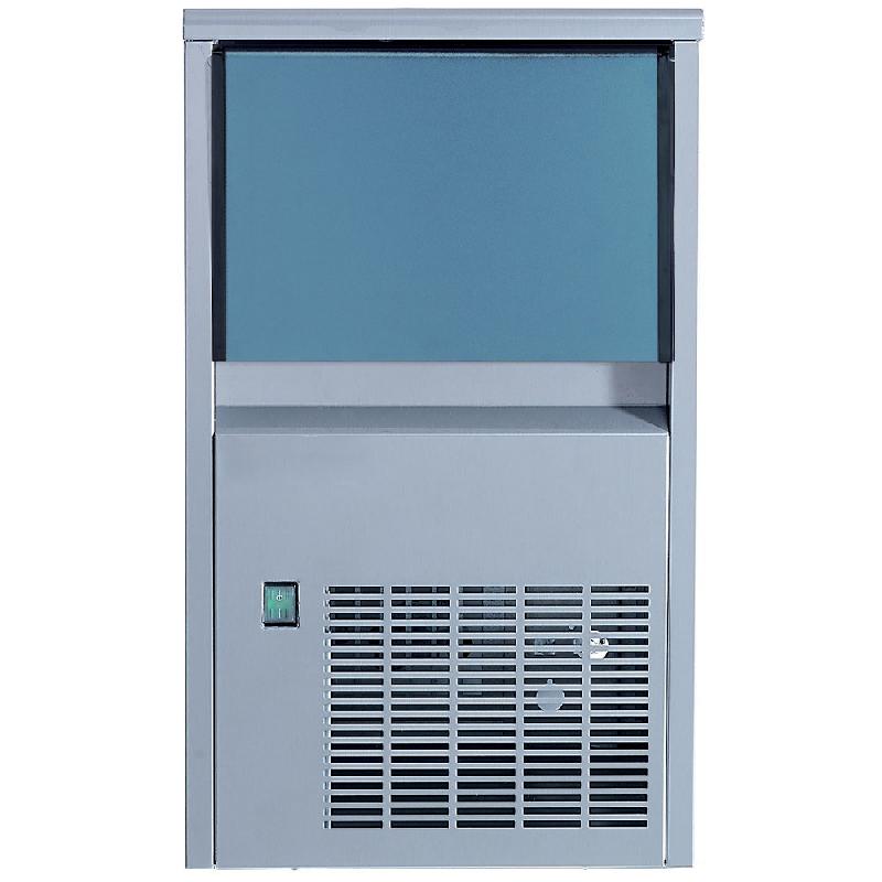 Machine à glaçons pleins (14 gr) 24kg/24h,avec réserve 6 kg inox_0