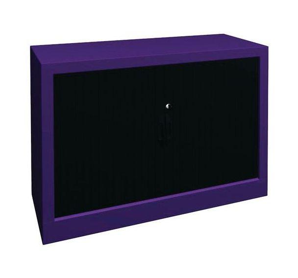 ARMOIRE À RIDEAUX LARGEUR 100 HAUTEUR 69 CM LILAS-ANTHRACITE - MANUTAN COLLECTIVITÉS